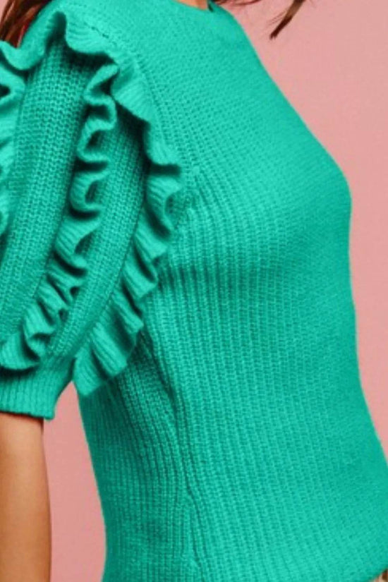 Ruffled Sleeves Top - Akana Style