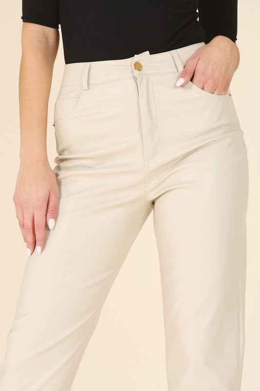 Vegan leather pants - Akana