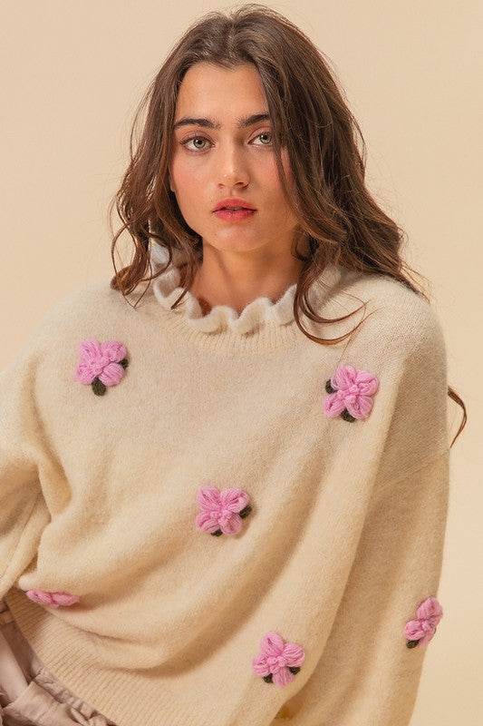 Ruffled Sweater - Akana Style