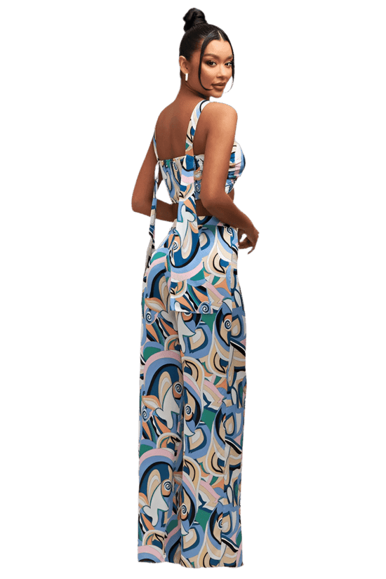 Azura Print Pants Set - Stylish and Comfortable Women's Outfit - Akana Style