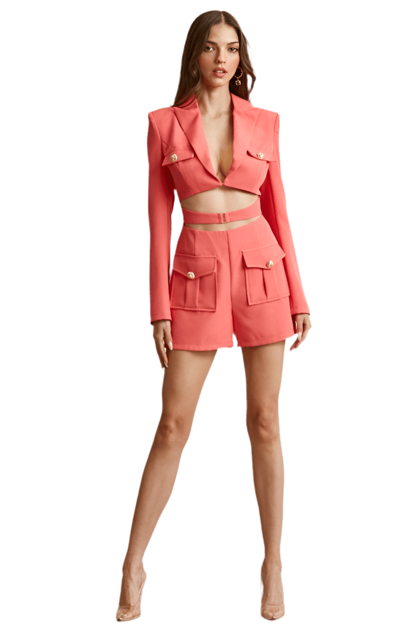 Barbie blazer cargo romper