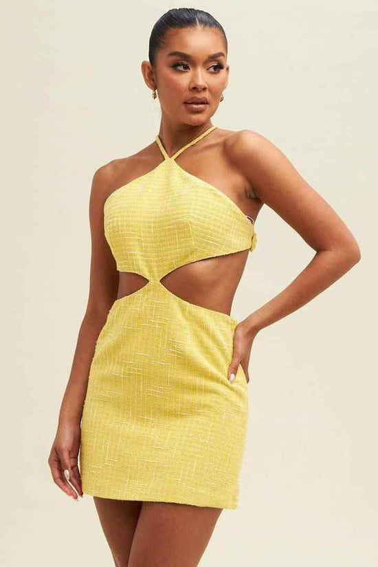 Bow Cutout Mini Dress for Effortless Style and Elegance - Akana Style